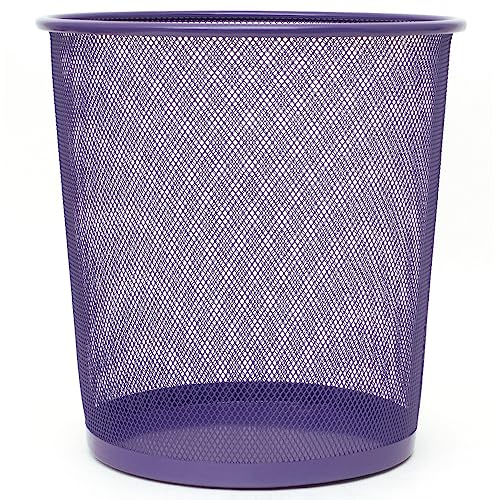 Makro Paper JS5002 - Papelera metálica, violeta