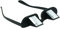 Asnlove Lazy Glasses, Brille Winkelbrille Lazy Readers 90 Grad HD Horizontale Brille Brechung-Brille Prismen-Brille, Schwarz