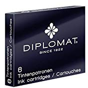 Diplomat Tintenpatronen Standard 6er Packung schwarz