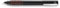 LAMY accent Tintenroller 398- Rollpen aus Aluminium mit austauschbarem Griffstück aus Bruyère-Holz und massivem, abgefedertem Edelstahlclip- Tintenroller-Mine M 63 schwarz- Strichbreite M