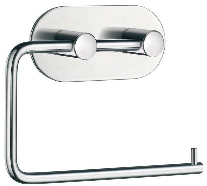 Smedbo Home Dekorative Accessoires Euro Toilettenpapierhalter Edelstahl poliert selbstklebend BK1097