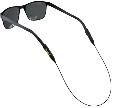 Cablz Original Eyewear Retainer | Edelstahl-Kabel-Brillenhalter, Schwarz – 30,5 cm