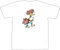 T-Shirt - Herren - weiß - S - Logo - Grafik - Design - Popeye Ente mit Paddel und Schwimmweste - Bedruckt - lustig witzige Motive - Fasching Party Fun Sport