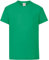 Fruit of the Loom Unisex Kids Original Crew Neck Short Sleeve T-Shirt, Green (Kelly Green), 9-11 Years (Manufacturer Size: 140)