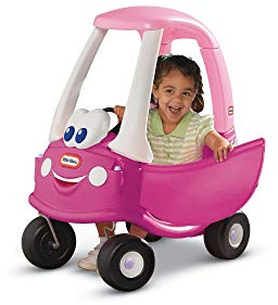 Little Tikes Princess Cozy Coupe Ride-On Toy - Toddler Car Push and Buggy Includes Working Doors, Steering Wheel, Horn, Gas Cap, Ignition Switch - For Boys and Girls Active Play , Magenta