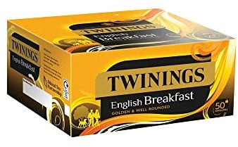 Twinings English Breakfast Tea Enveloped Tea Bags, 6 Boxes of 50 Individually Wrapped Tea Bags