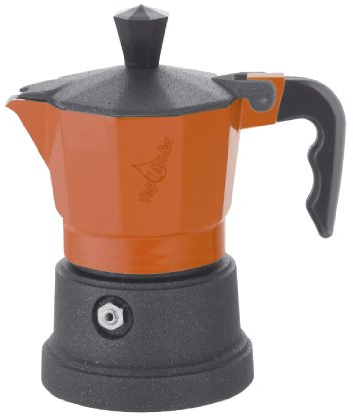 Top Moka Caffettiera top03 Arancione – Nero