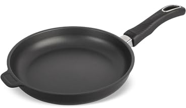 Original Gundel GUSS-BRATPFANNE INDUKTION flach, Ø 24 cm, Höhe 4 cm, Aluguss Pfanne ohne PFOA & PFOS, backofenfest