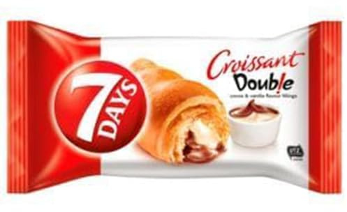 20 Packungen a 60g Crossaint 7 Days Double Vanille Kakao 1,2kg 2 Boxen
