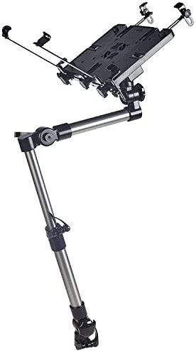 Bracketron Car Truck Van SUV Universal Vehicle Laptop PC Mount works with laptops up to 17 - Attaches to passenger seat bolt using the quick release fitting LTM-MS-525 Black
