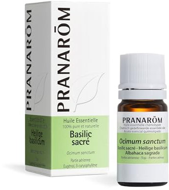 Pranarôm |Huile Essentielle Basilic Sacré| Ocimum sanctum |Feuille | HECT | 5 ml