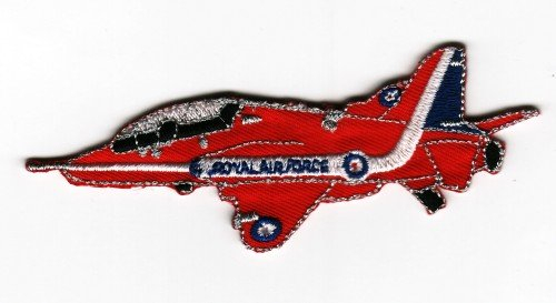Aufnäher Bügelbild bestickt Patch British RAF Red Arrow Flugzeug Flugzeug Flugzeug Aircraft Badge