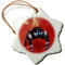 3dRose Schneeflocken-Ornament – wagende Springspinne, Stachelbirnen-Kaktus, Texas – NA02 RNU0101 – Rolf Nussbaumer – 7,6 cm (ORN_84241_1)