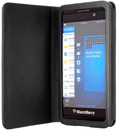 Bugatti Barcelona Book Case für BlackBerry Z10 schwarz