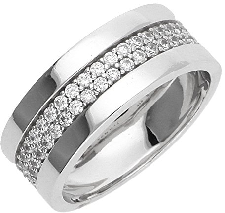 Esprit Jewels Damen-Ring 925 Sterling Silber Pure Pave Gr. 53 (16.9) ESRG92214A170