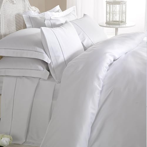 Emma Barclay 1000 Thread Count Flat Sheet in White - Super King Bed