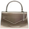 Girly Handbags Glänzender Hartschalenkoffer - Zinn