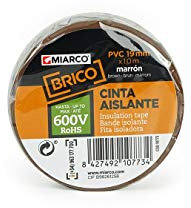 MIARCO 10783 - Cinta aislante de PVC Brico Marrón 19mm x 20m