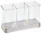 iDesign, Forma 2, Organizador de servicio de mesa, Acero inoxidable pulido/Claro