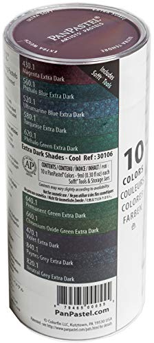 PanPastel 10 Colour Set - Extra Dark Shades / Warm Set