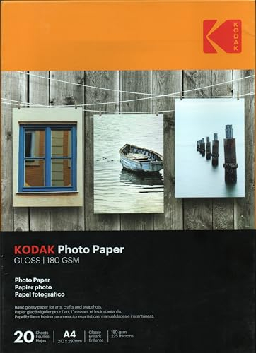 Kodak Inkjet Fotopapier (20 Blatt, A4, 180g)