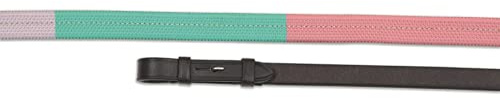 Shires Equestrian Aviemore Rubber Grip Training Reins (54 x 5/8, Havana)