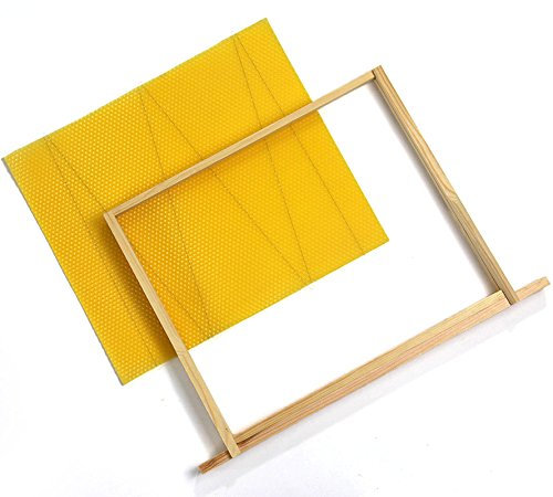 Easibee National Beehive Wired Wax Foundation Sheets And Frames (Deep Brood x 10 pcs)