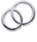 KnorrPrandell 8306214 Wachs-Eheringe, 32 mm, silber