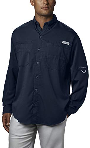 Columbia Herren Plus Tamiami II Langarmshirt, Collegiate Navy - X-Large
