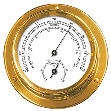 Talamex Messing Thermometer Hygrometer 84x110mmm