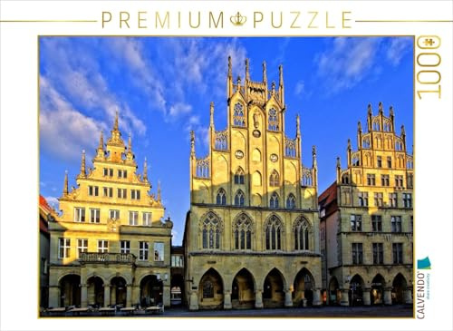 Puzzle · Münster - Das Rathaus, EIN gotischer BAU aus der Mitte des 14 | Jahrhunderts · 1000 Teile · Lege-Größe 64 × 48 cm · CALVENDO Puzzle
