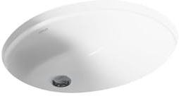 KOHLER K-2210-G-0 Caxton Unterbauwaschbecken, weiß
