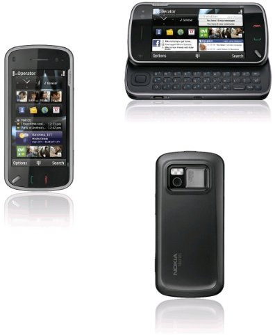 Nokia N97 black (Tastiera QWERTZ, GPS, W-Lan, Mappe Ovi , Fotocamera da 5 MP) Cellulare UMTS (Importato da Germania)