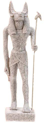 Veronese Ägyptischer Anubis stehend steinfarbend