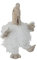 J-Line Cale Porte Poule Textile Blanc Small