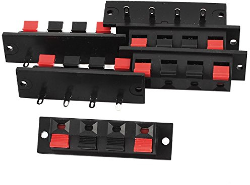sourcing map 6 Stücke Audio 1 Reihe 4 Position Lautsprecher Anschluss Terminal Klemmleiste