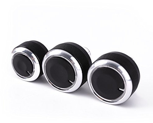 Wadoy Air Condition Knob Compatible with VW Golf MK5 MK6 Sirocco MK3 Caddy Typ 2K Jetta MK5 Passat B6 B7 EOS Tiguan Touran