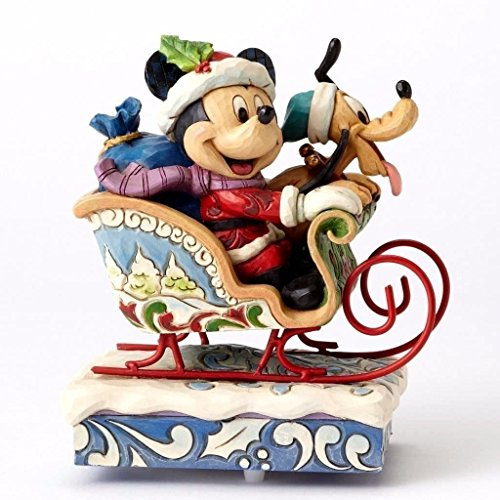 Enesco Disney Tradition by Jim Shore Mickey in Weihnachtsmann, PVC, Mehrfarbig, 12 x 13 x 17 cm