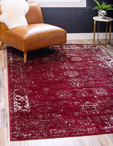 Unique Loom Sofia Traditioneller Teppich, Burgunderrot, 274 x 366 cm