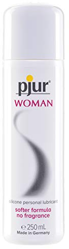 pjur WOMAN (250ml) - Gleitgel für Frauen auf Silikonbasis - für prickelnden Sex und längeren Spaß - optimal für empfindliche Haut