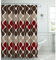 Creative Home Ideas – Ensemble de rideau de douche texturé Clarisse | Lot de 1 rideau de douche et 12 crochets métalliques | Résistant à la rouille | 100 % polyester | Lavable en machine | Mesure 177,8 x 182,9 cm | Espresso