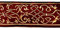 10m Mittelalter Bordüre 35mm breit bordeaux gold von 1A-Kurzwaren 35002-bogo