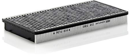 MANN-FILTER CUK 3360 Innenraumfilter/Kabinenluftfilter - Pollenfilter mit Aktivkohle - für Pkw + Transporter