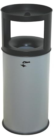kaiserkraft | TKG Ascher Standascher Abfallbehälter Kombi Abfallsammler | Florenz | 40 l | weiÃŸ,rot,grau od schwarz Version: 3 - grau