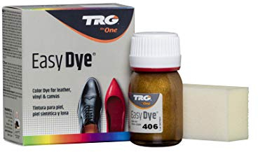 TRG The One Easy Dye, Leather Shoe Color Restore Paint, 406 Old Gold, 25 ml