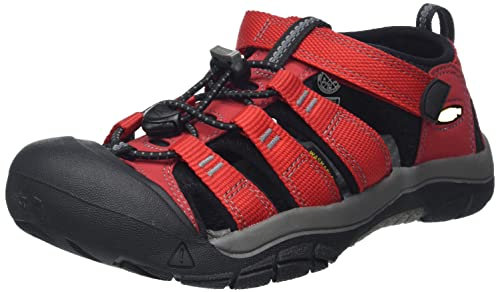 KEEN Newport H2, Sandale Mixte Enfant, RIBBON RED/GARGOYLE, 34