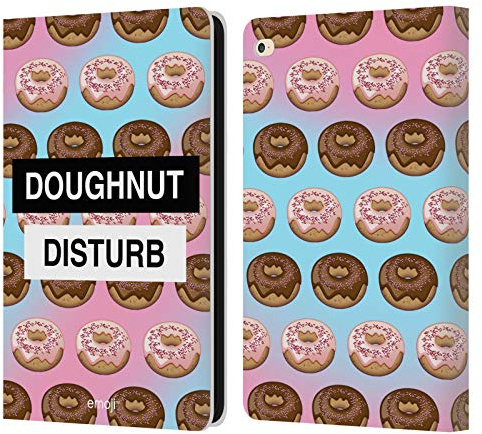 Head Case Designs Officially Licensed emoji® Doughnut Food Leather Wallet Case Compatible With Apple iPad Air 2 (2014)