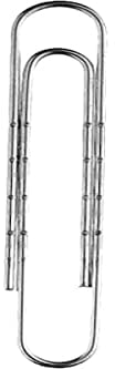 ALCO-Albert 262 - Aktenklammer 77 mm, verzinkt gewellt, 100 Stück