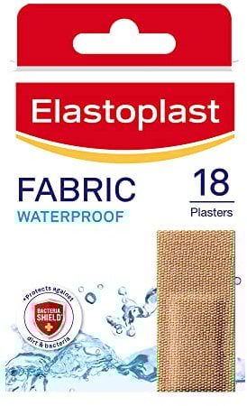 Elastoplast Waterproof Fabric Plaster Strips 18 Strips