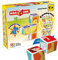 Geomag 132 MAGICUBE Animal Friends Konstruktionsspielzeug, 4 magnetische Teile, 3 Zusatzkarten, bunt